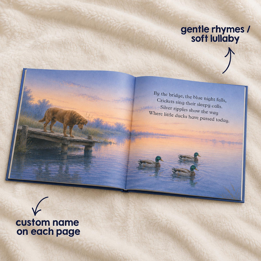 Personalized Duck Hunter Bedtime Book for Baby Boys
