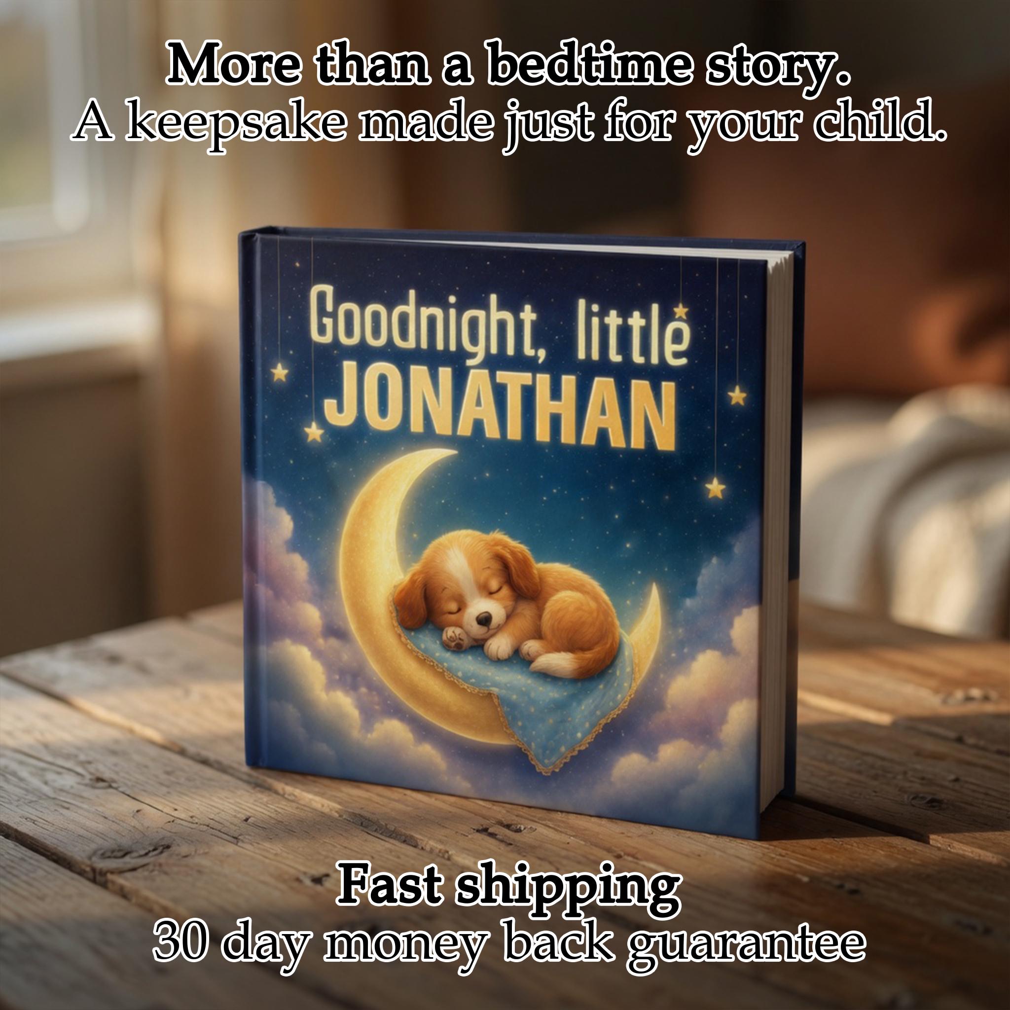 Personalized Baby Bedtime Story Book - Custom Name Hardcover Gift