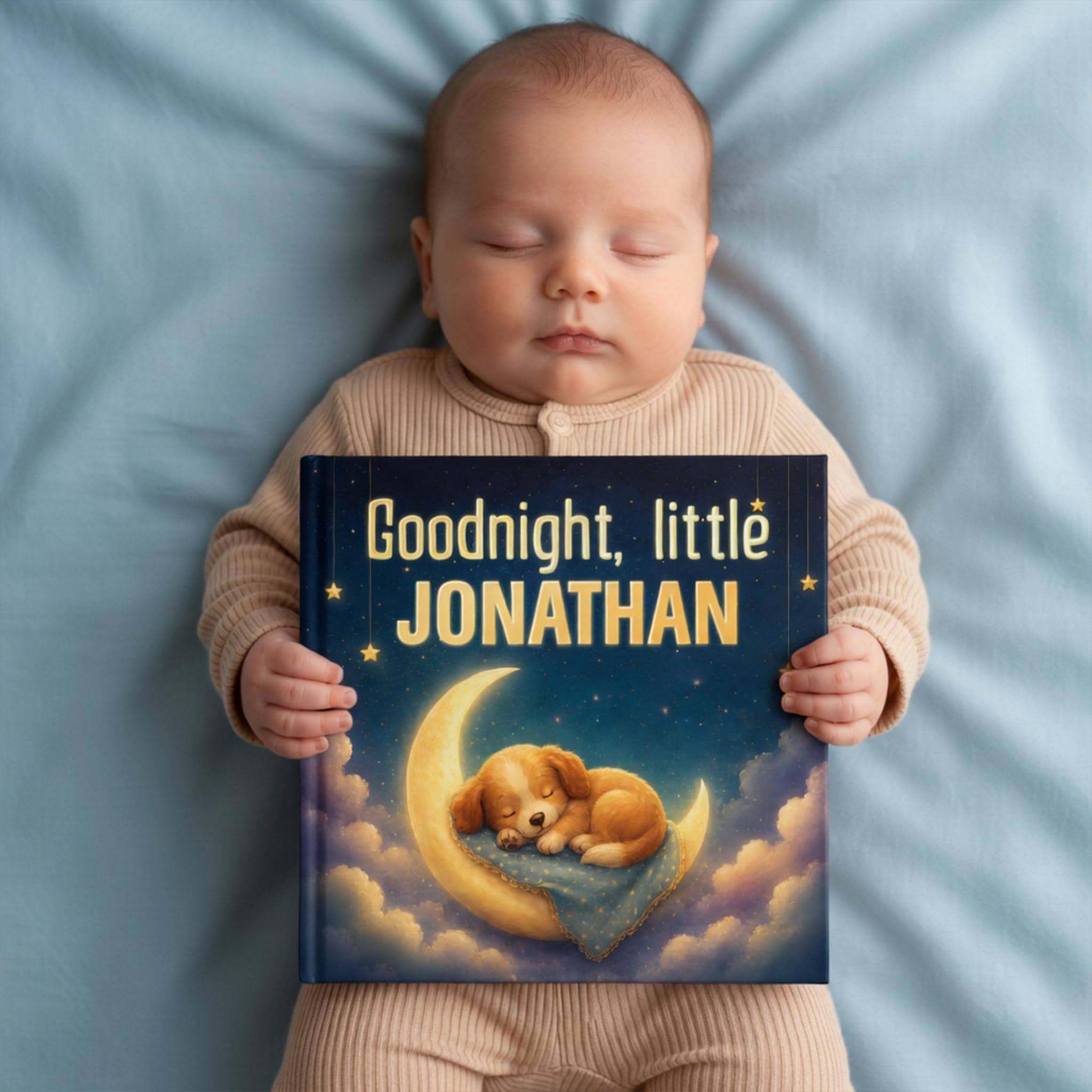 Personalized Baby Bedtime Story Book - Custom Name Hardcover Gift