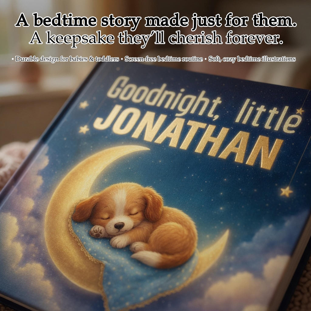 Personalized Baby Bedtime Story Book - Custom Name Hardcover Gift