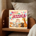 Personalized 1st Birthday Book, Safari Animal Story Keepsake Gift