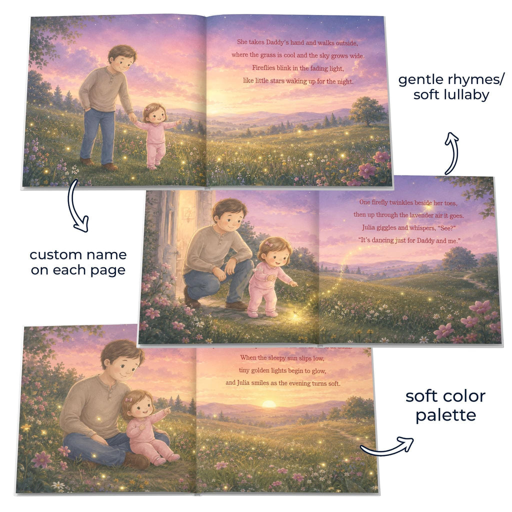 Personalized Daddy Daughter Storybook, Father's Day Gift from Kids