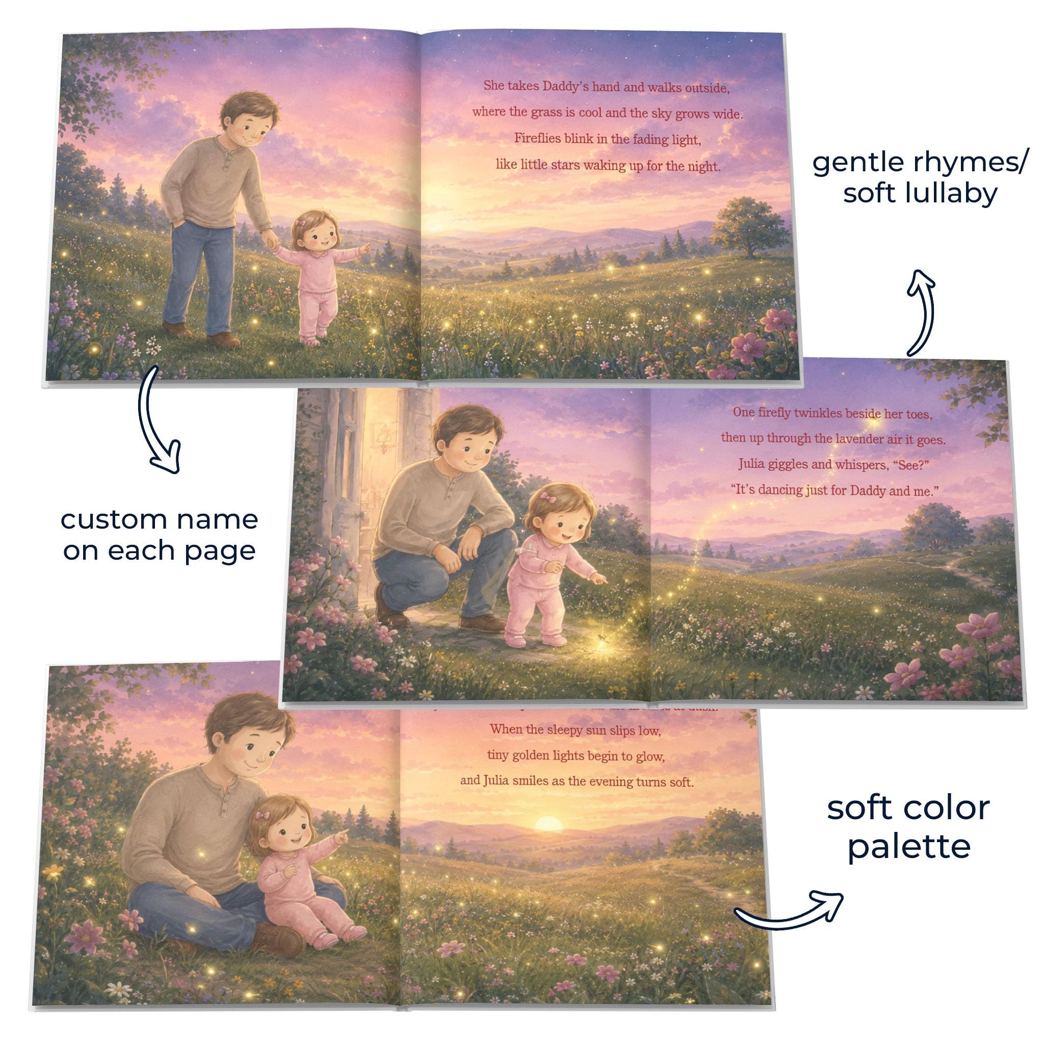 Personalized Daddy Daughter Storybook, Father's Day Gift from Kids
