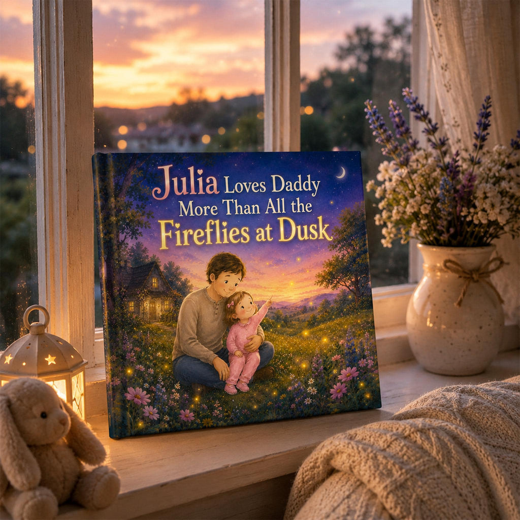 Personalized Daddy Daughter Storybook, Father's Day Gift from Kids