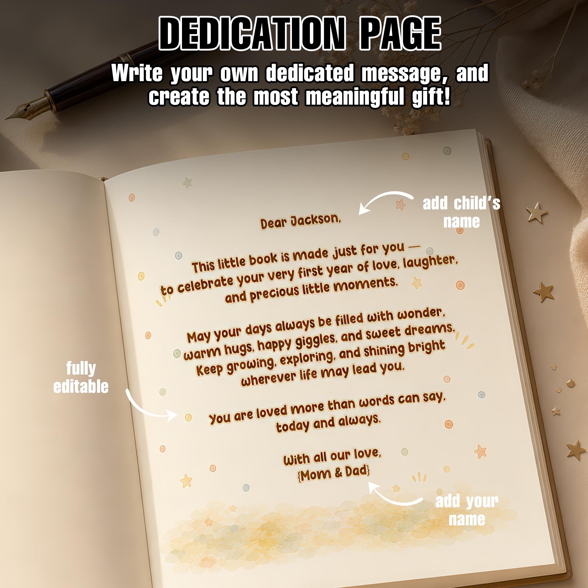 Personalized First Birthday Story Book