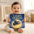Personalized Dragon Storybook, Custom Name Bedtime Book for Baby, Dragon Theme Baby Keepsake, Fantasy Nursery Decor Gift, Baby Shower Gift