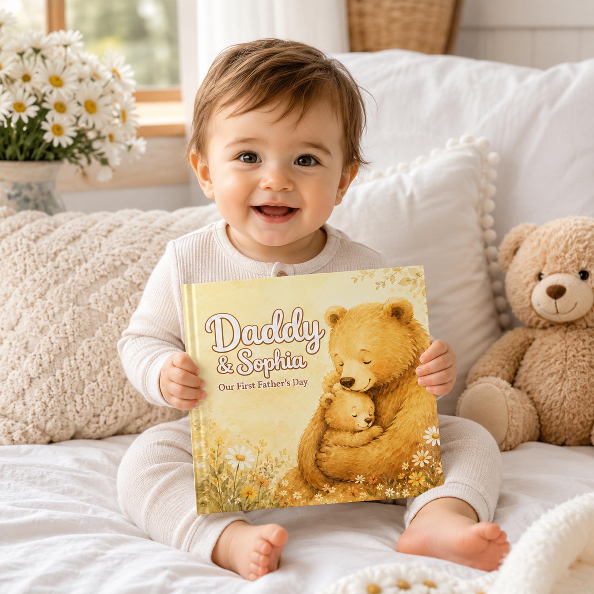 Personalized First Father's Day Book for Dad and Baby