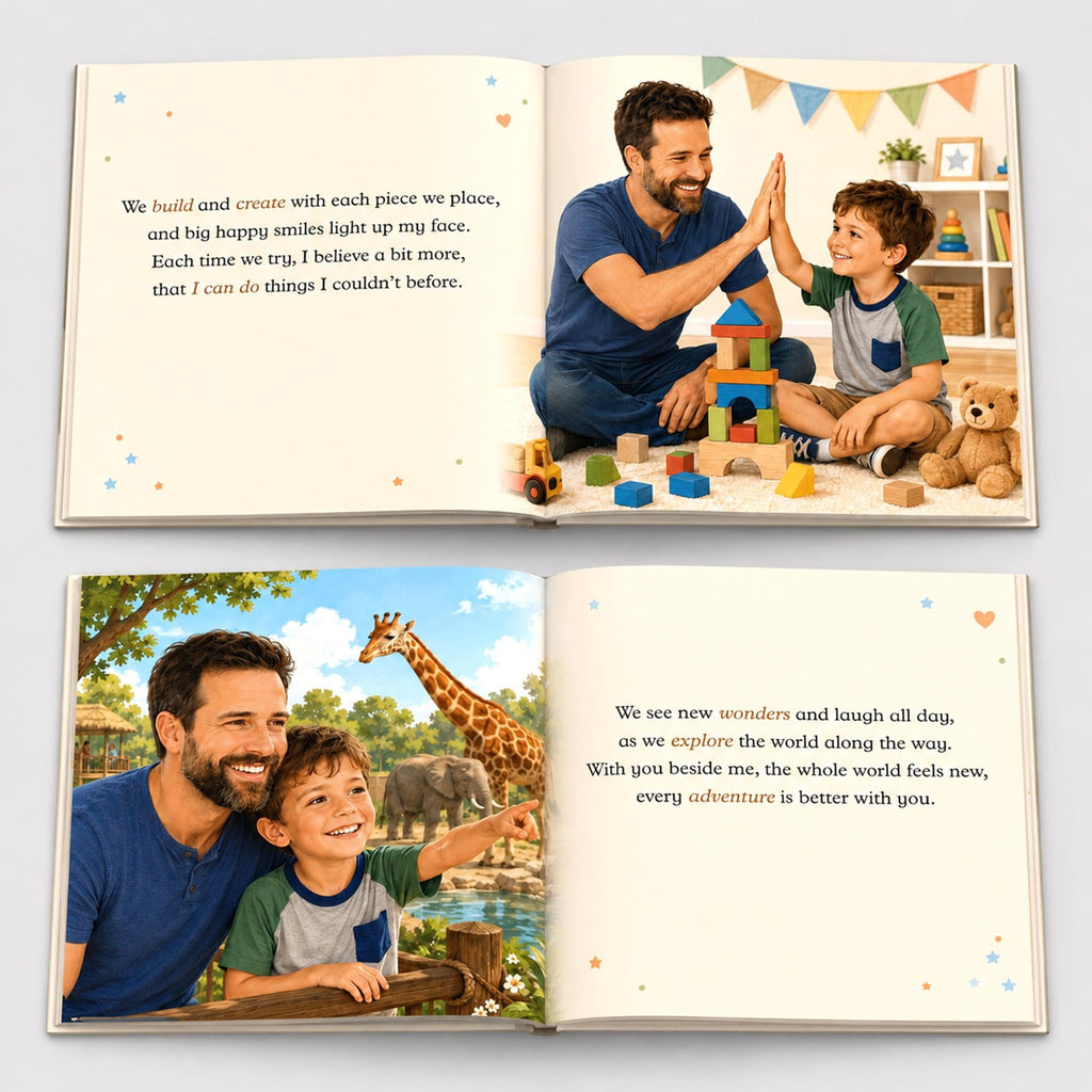 Personalized Dad and Child Story Book