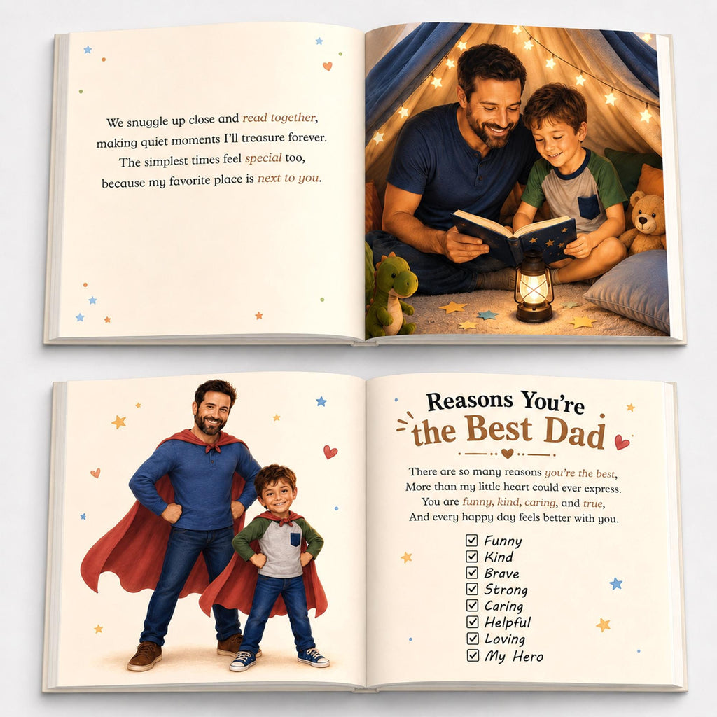Personalized Dad and Child Story Book