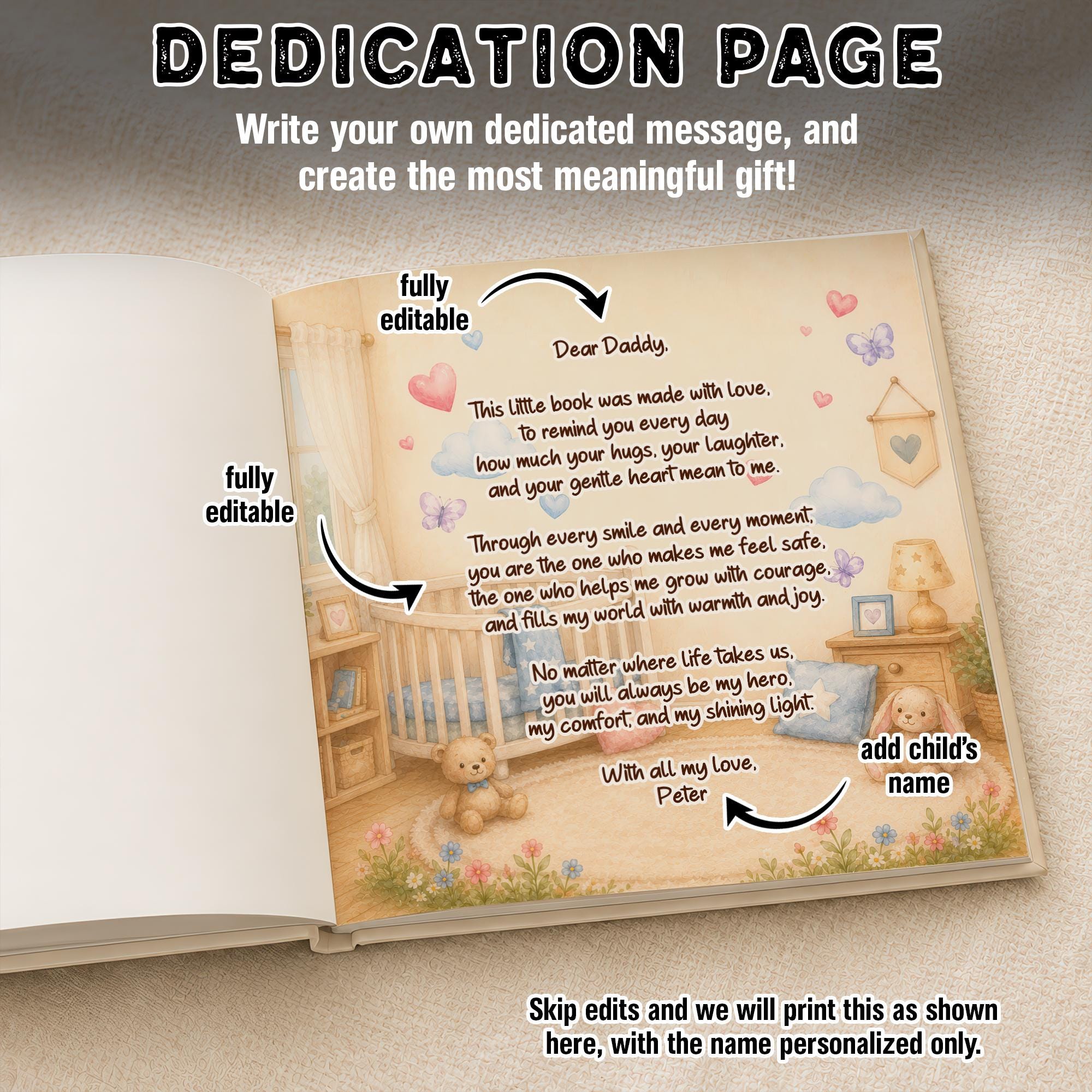 Personalized Daddy Storybook From Son