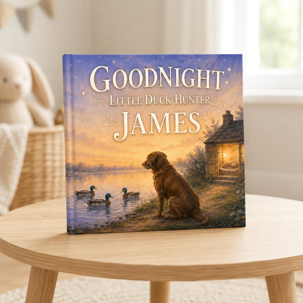 Personalized Duck Hunter Bedtime Book for Baby Boys