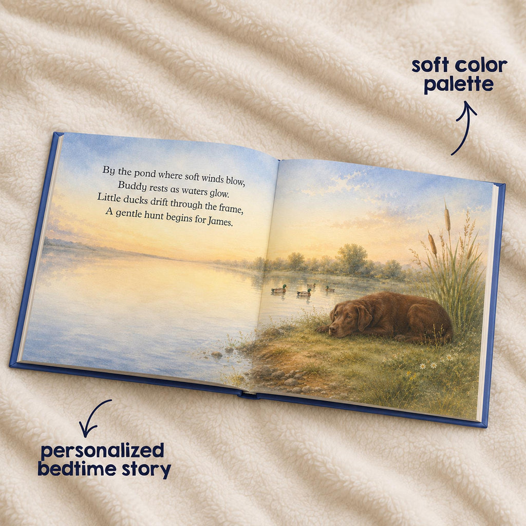 Personalized Duck Hunter Bedtime Book for Baby Boys