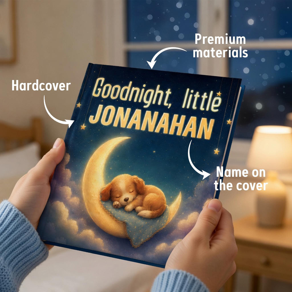 Personalized Baby Bedtime Story Book - Custom Name Hardcover Gift