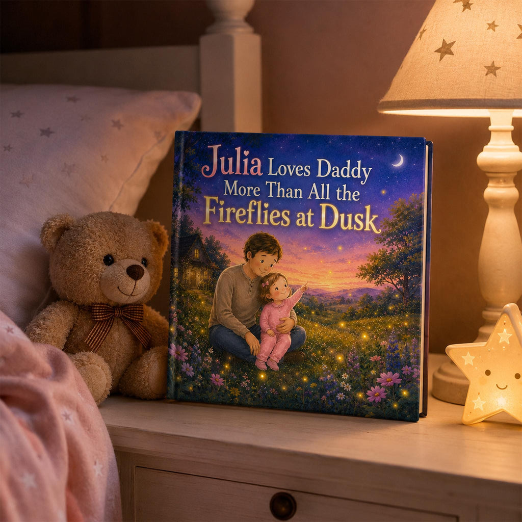 Personalized Daddy Daughter Storybook, Father's Day Gift from Kids