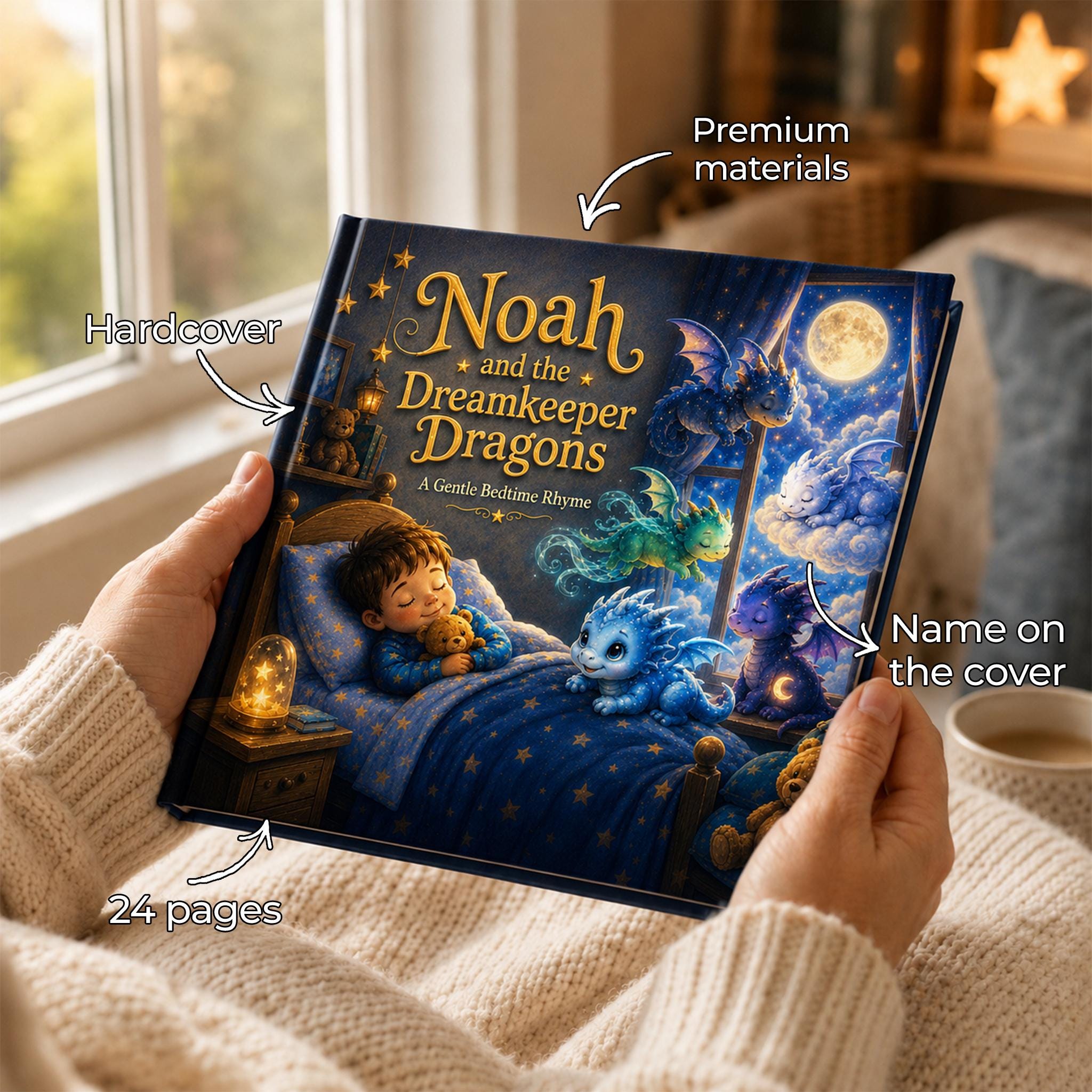 Personalized Dragon Bedtime Story Book