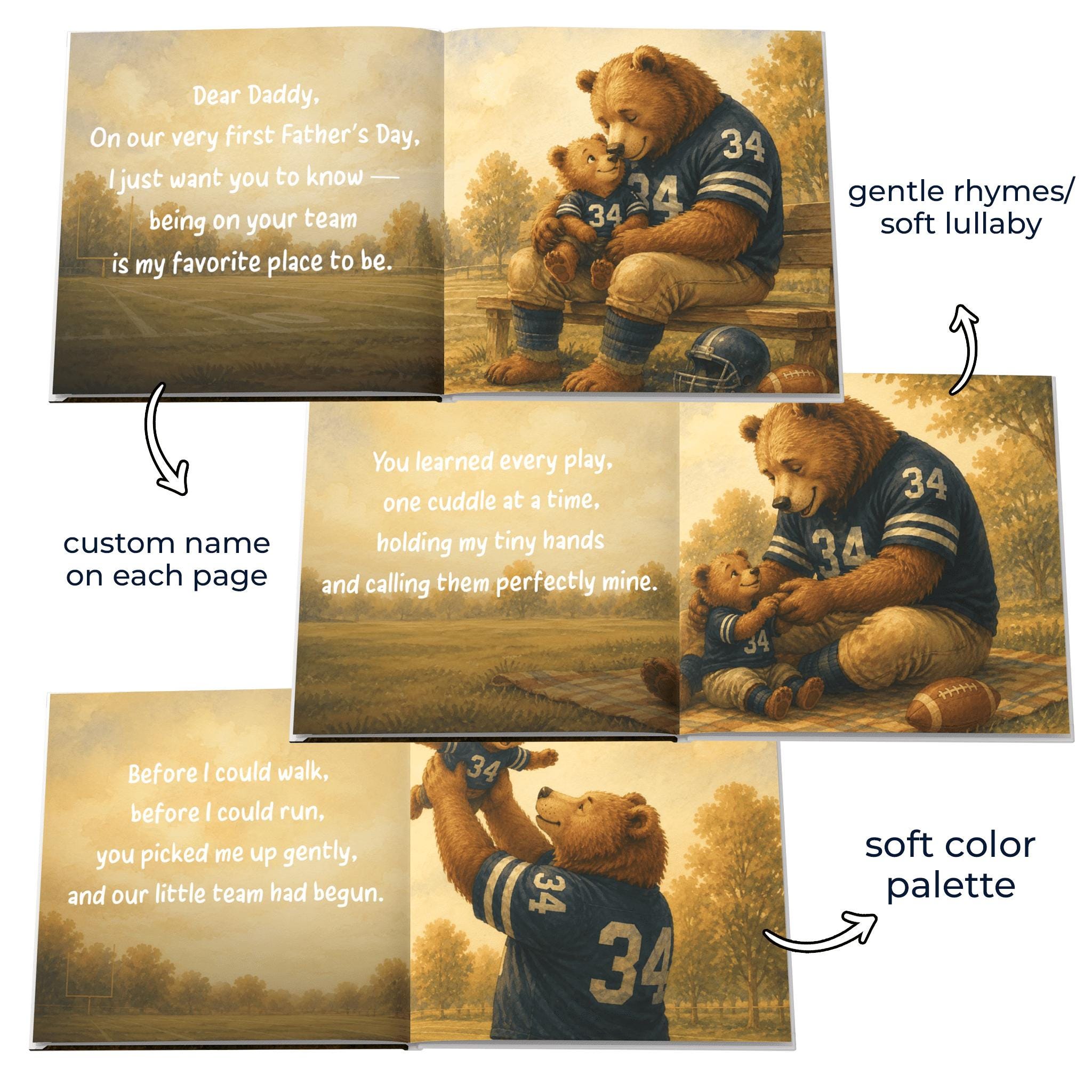 Personalized First Father's Day Book