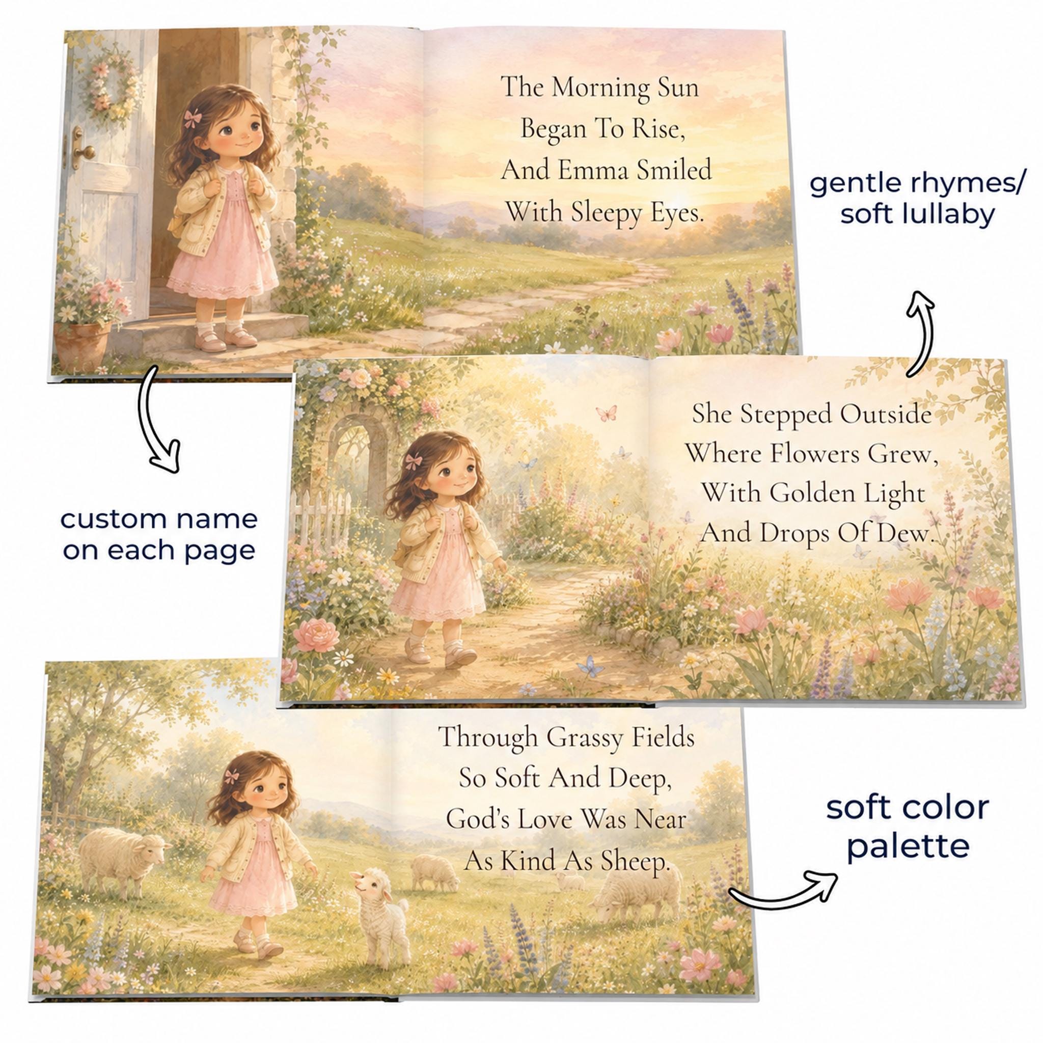 Personalized Christian Children’s Book, Custom Name Faith Story, God Loves You Gift, Dedication Page, Baby Baptism Gift