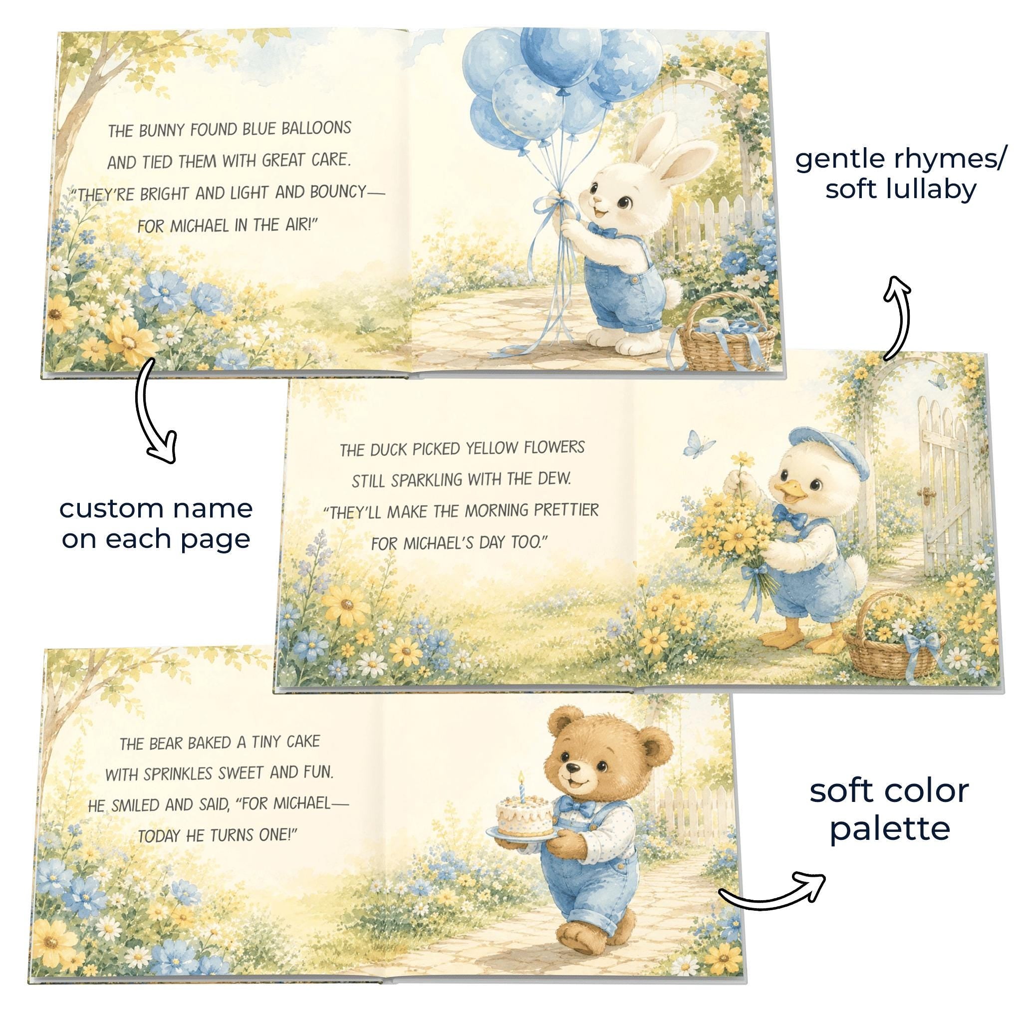 Personalized First Birthday Story Book