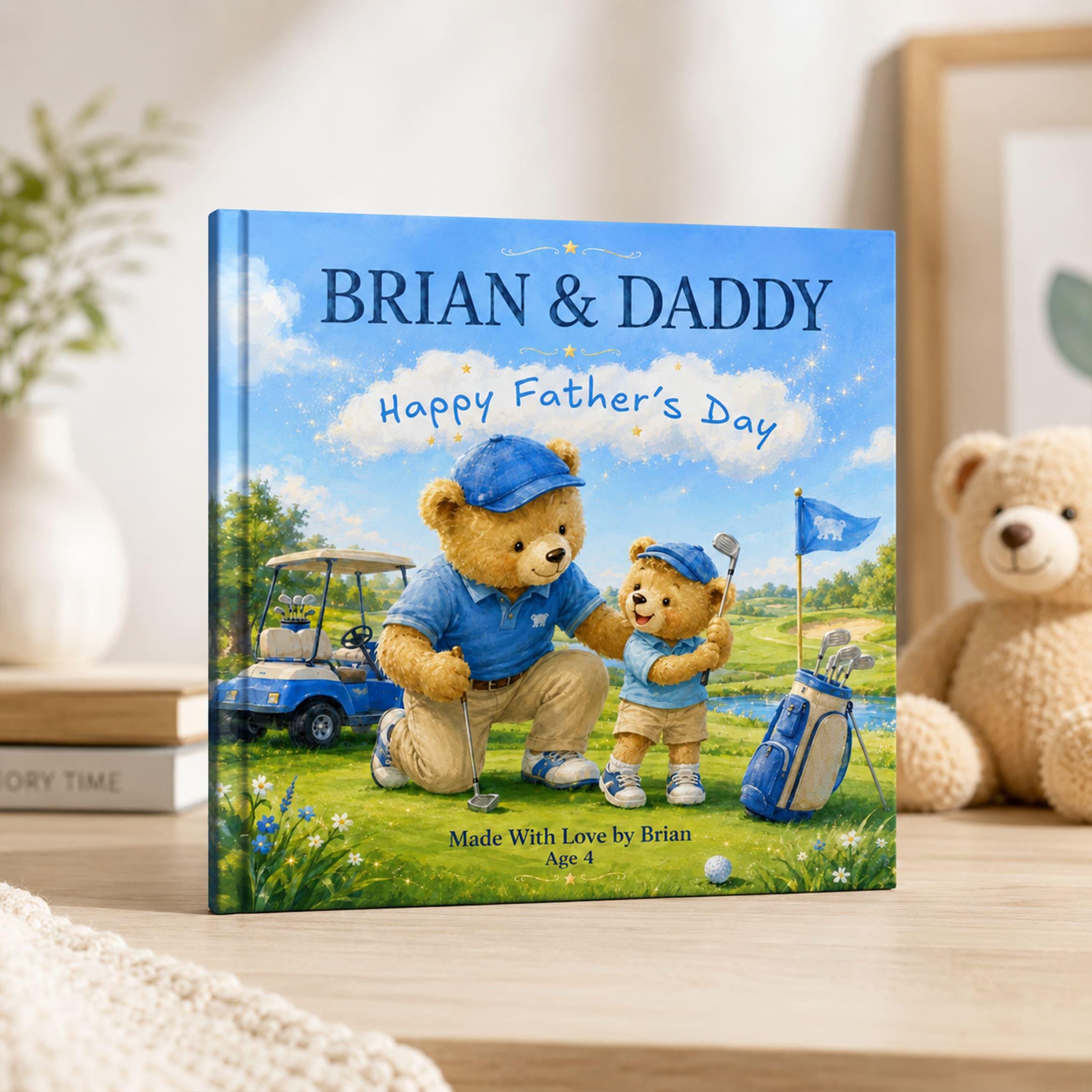 Personalized Golf Dad Book From Kids