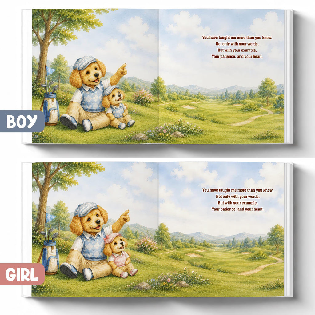 Personalized Golf Dad Story Book for Father's Day