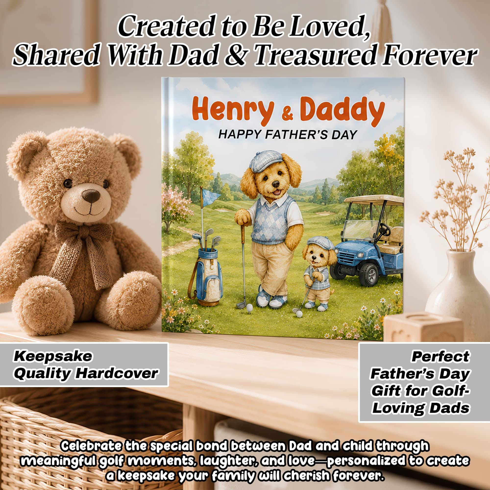 Personalized Golf Dad Story Book for Father's Day