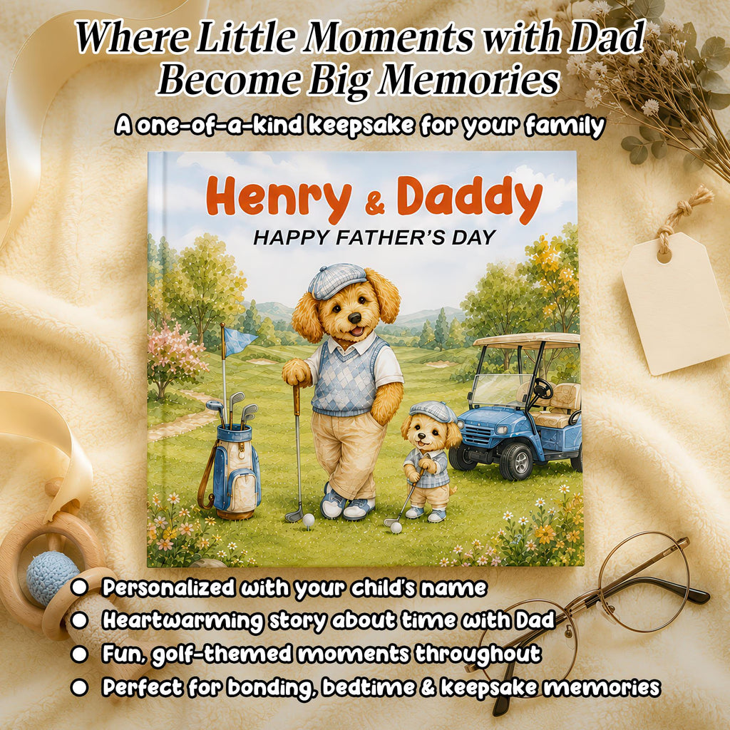 Personalized Golf Dad Story Book for Father's Day