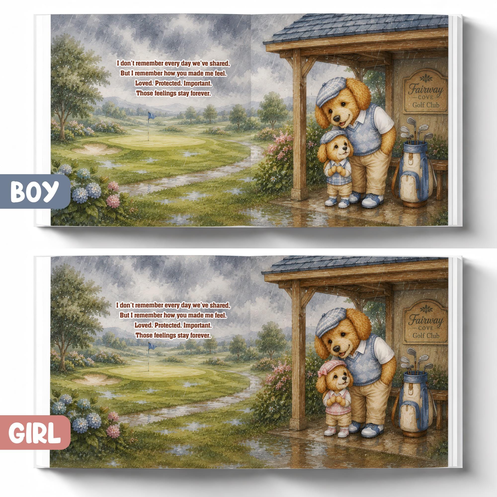 Personalized Golf Dad Story Book for Father's Day