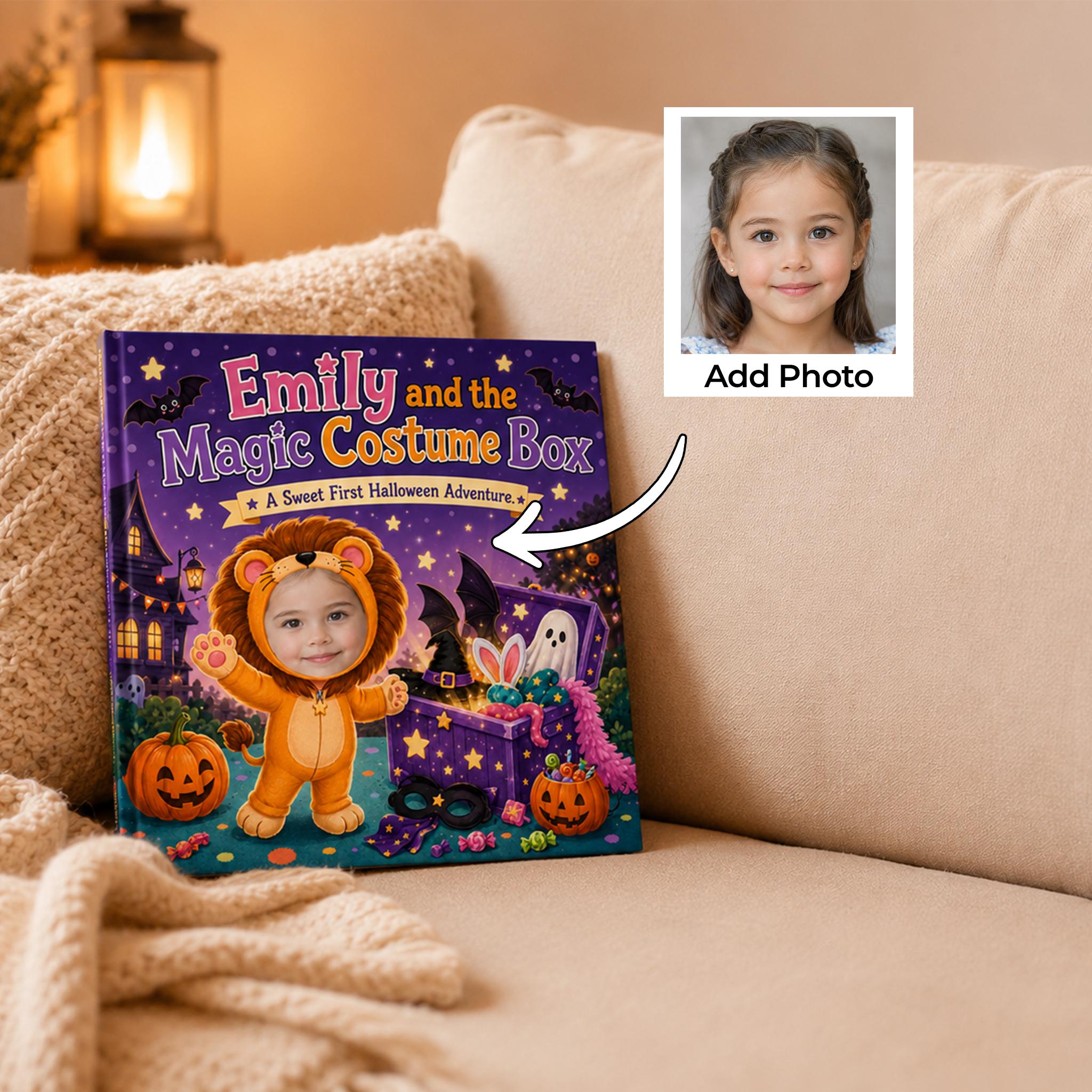 Personalized Halloween Costume Story Book for Kids, Custom Name Bedtime Adventure, Soft Lullaby & Gentle Rhyme