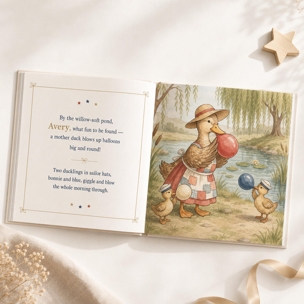 Personalized America 250th Birthday Book, Custom Baby Name Storybook, 1776 2026 Keepsake Gift, Patriotic Baby Gift