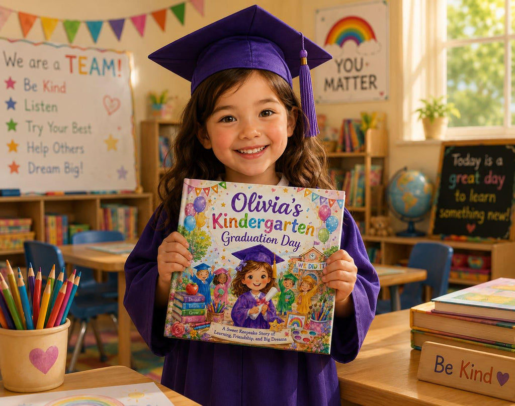 Personalized Kindergarten Graduation Book for Girls