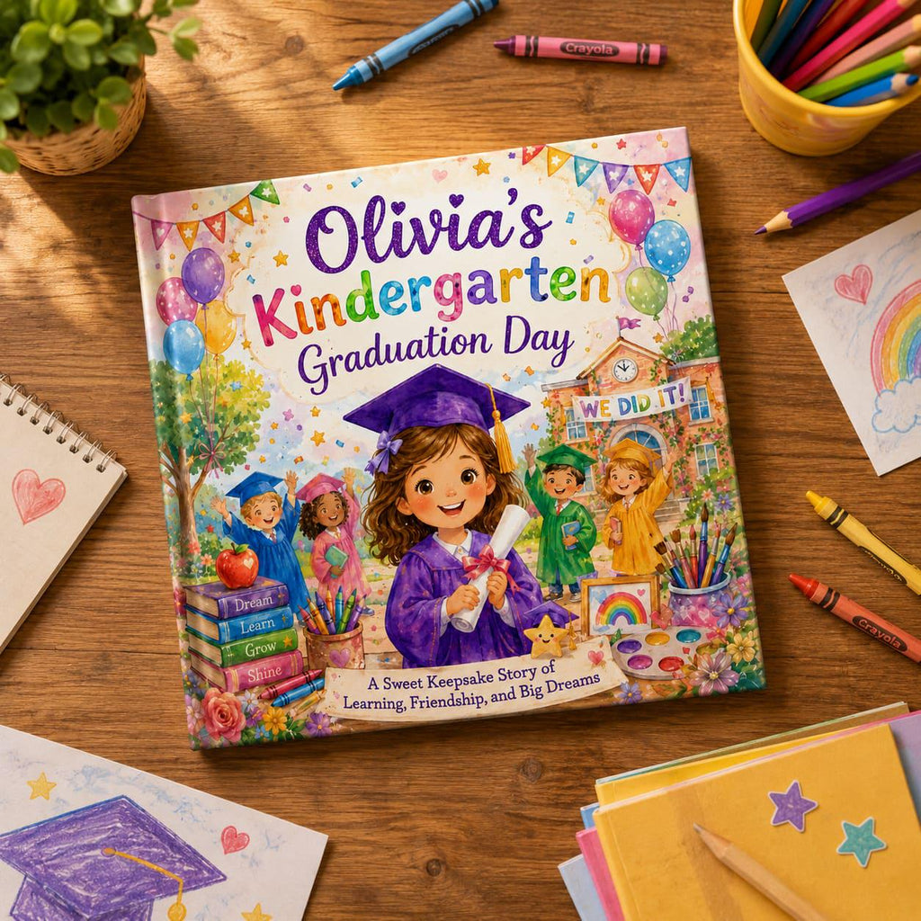 Personalized Kindergarten Graduation Book for Girls