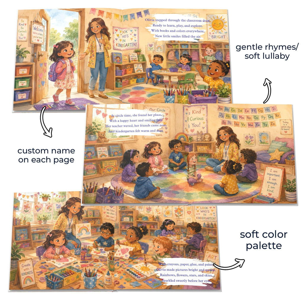 Personalized Kindergarten Graduation Book for Girls