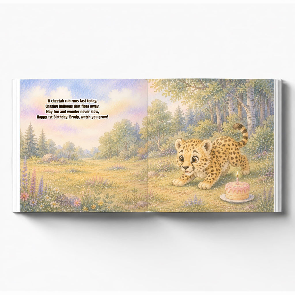 Personalized First Birthday Book for Baby Boys and Girls