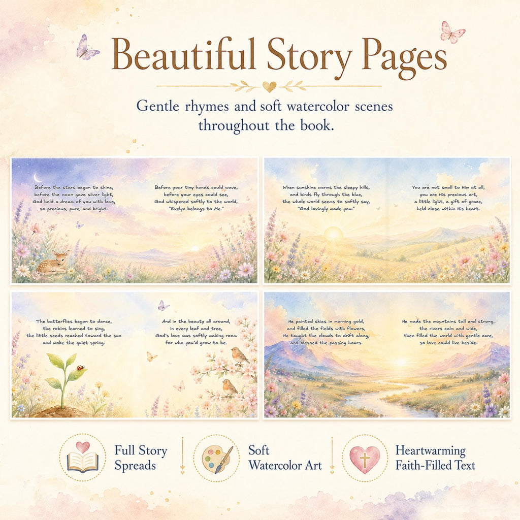 Personalized Bible Storybook for Children, Baptism Gift