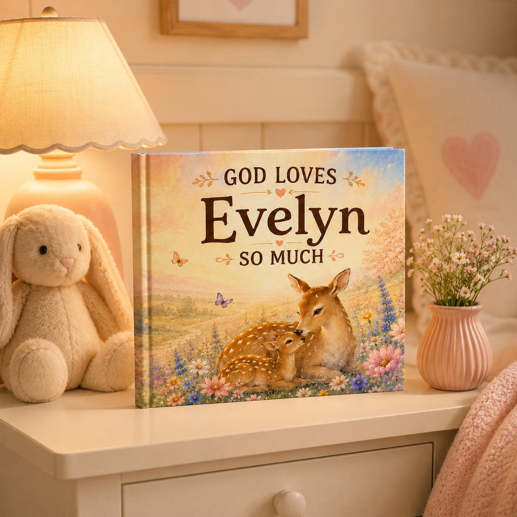 Personalized Bible Storybook for Children, Baptism Gift