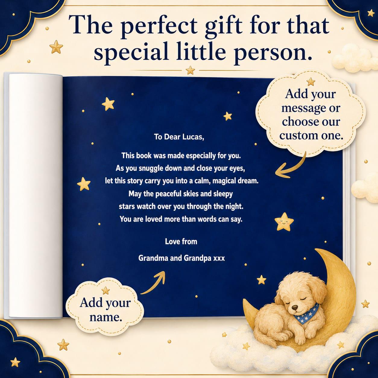 Personalized Baby Bedtime Storybook With Custom Name