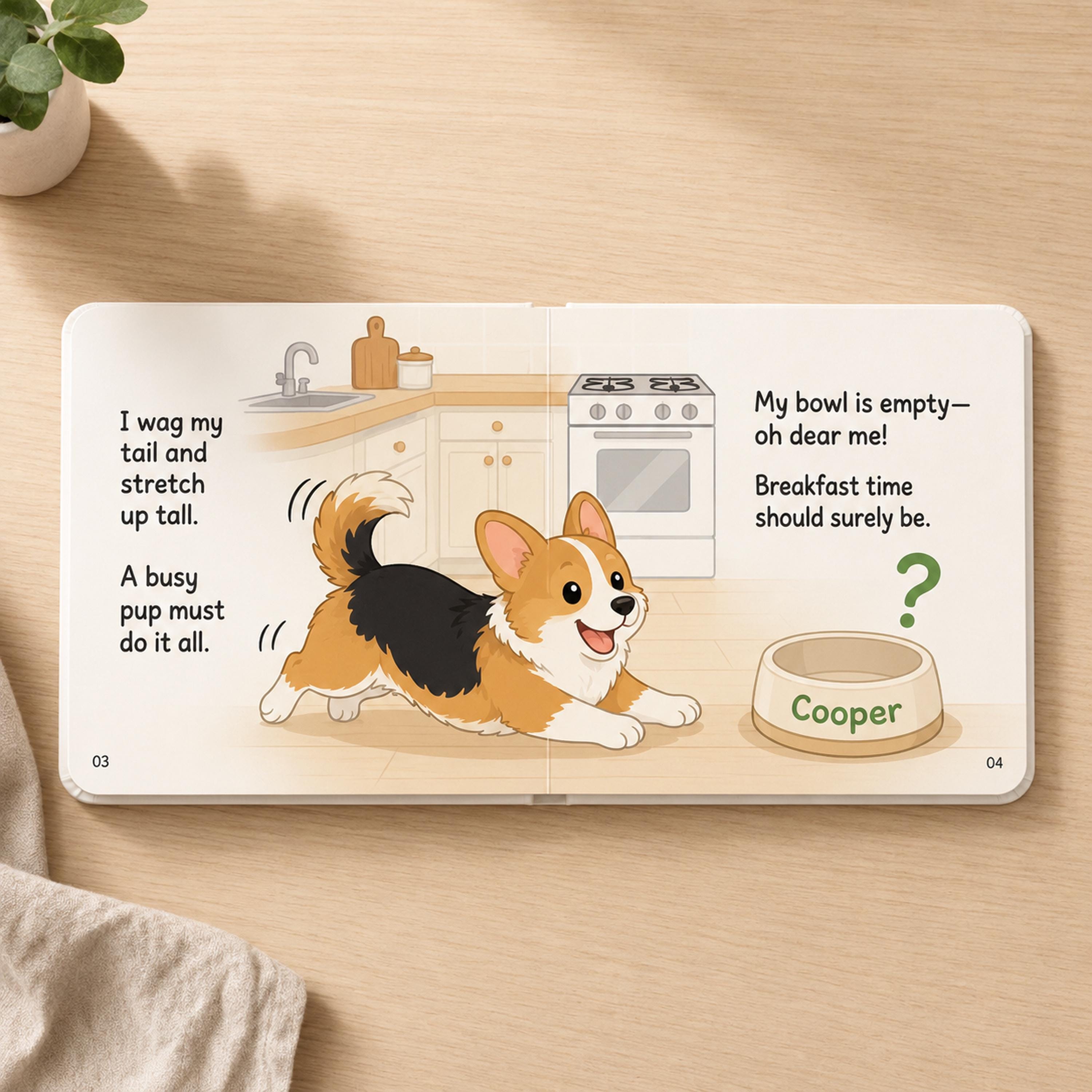 Personalized Kids Story Book with Pet Photo and Name, Custom Dog and Cat Picture Photo Book, Personalized Pet Gift for Kids