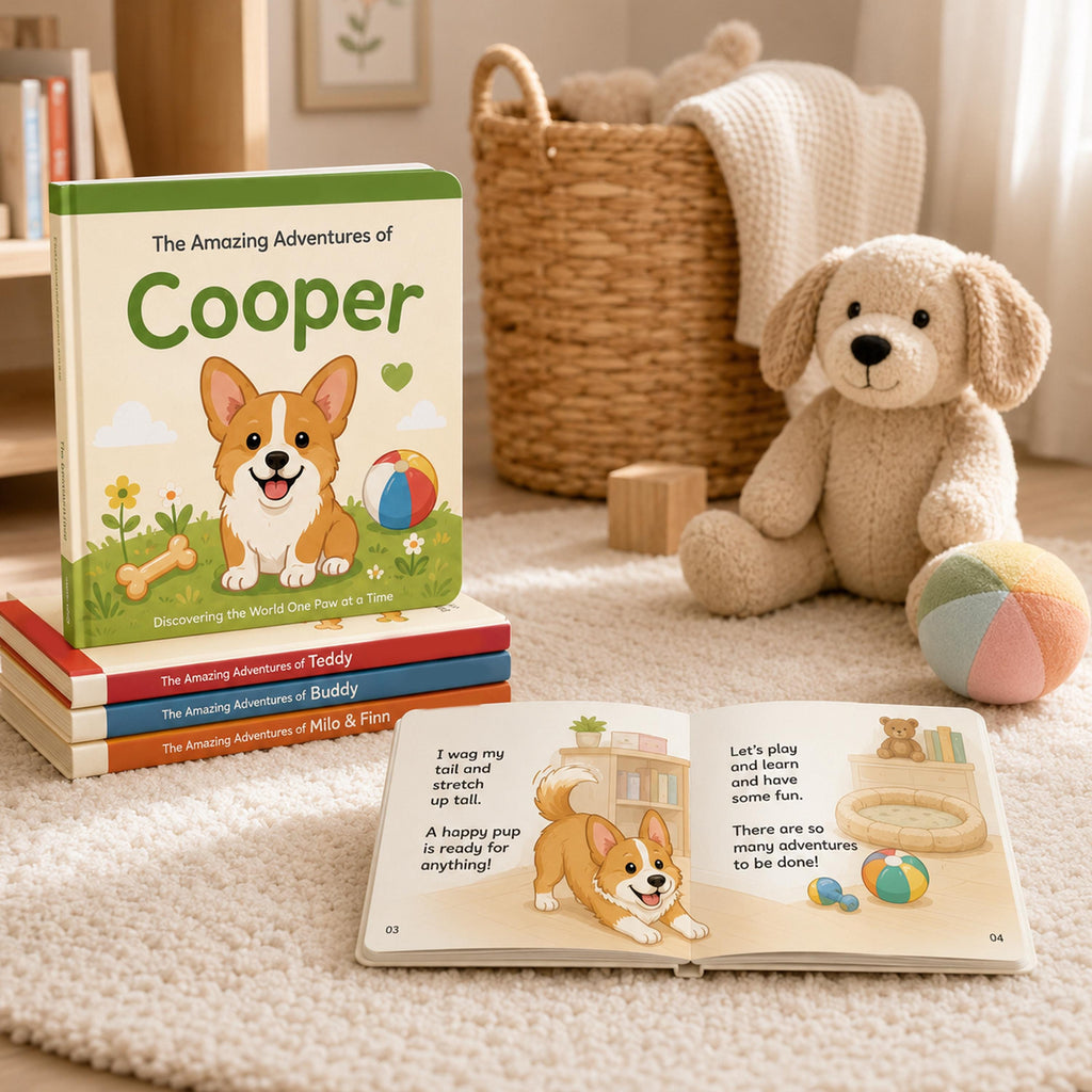 Personalized Kids Story Book with Pet Photo and Name, Custom Dog and Cat Picture Photo Book, Personalized Pet Gift for Kids