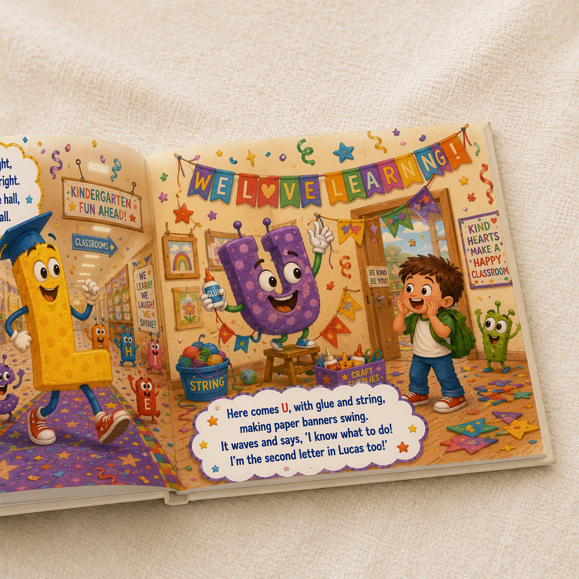 Personalized Halloween Book For Kids, Custom Name Graduation Story Book, Colorful Monster Preschool Kindergarten Gift