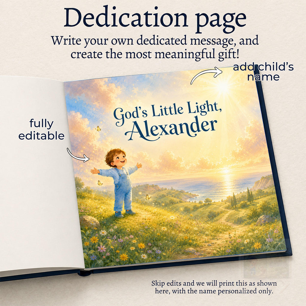Personalized Christian Baby Book - Baptism Keepsake
