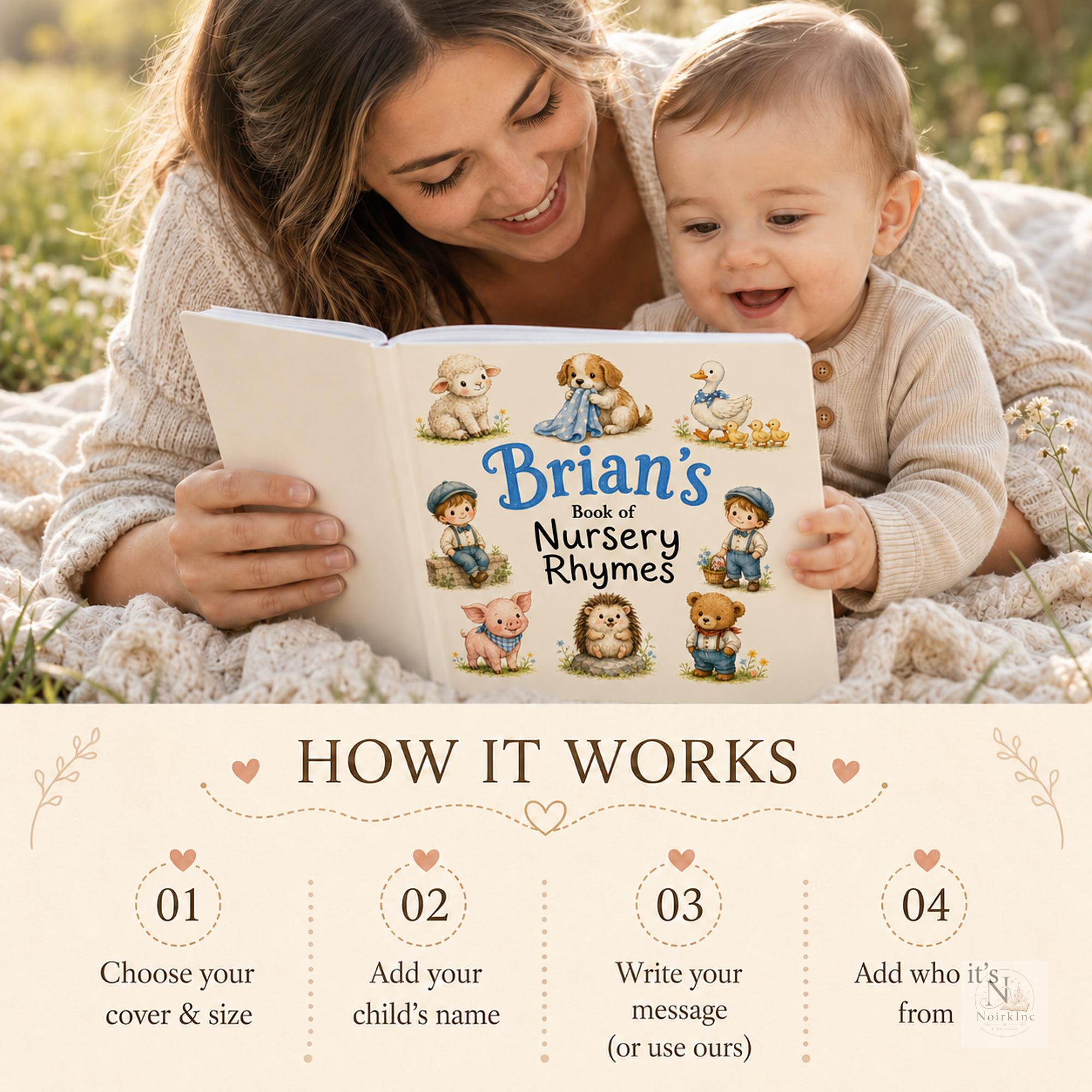Personalized Nursery Rhyme Book for Baby