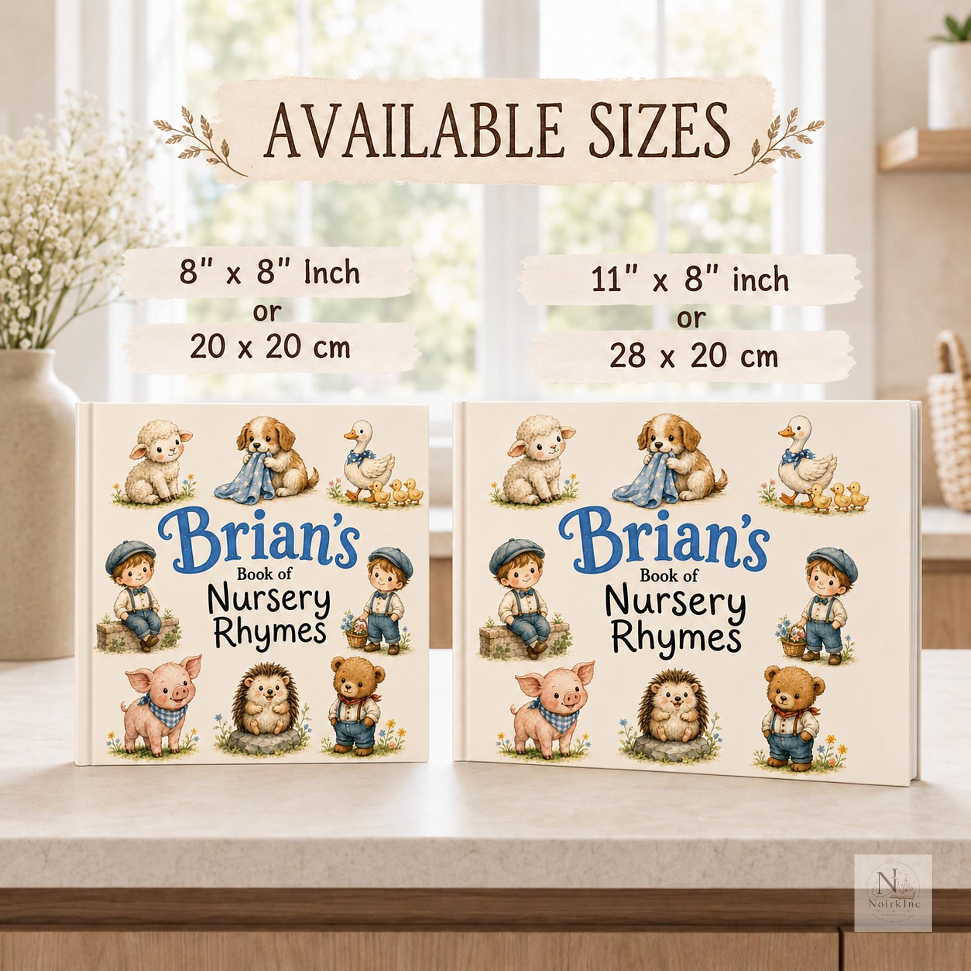 Personalized Nursery Rhyme Book for Baby
