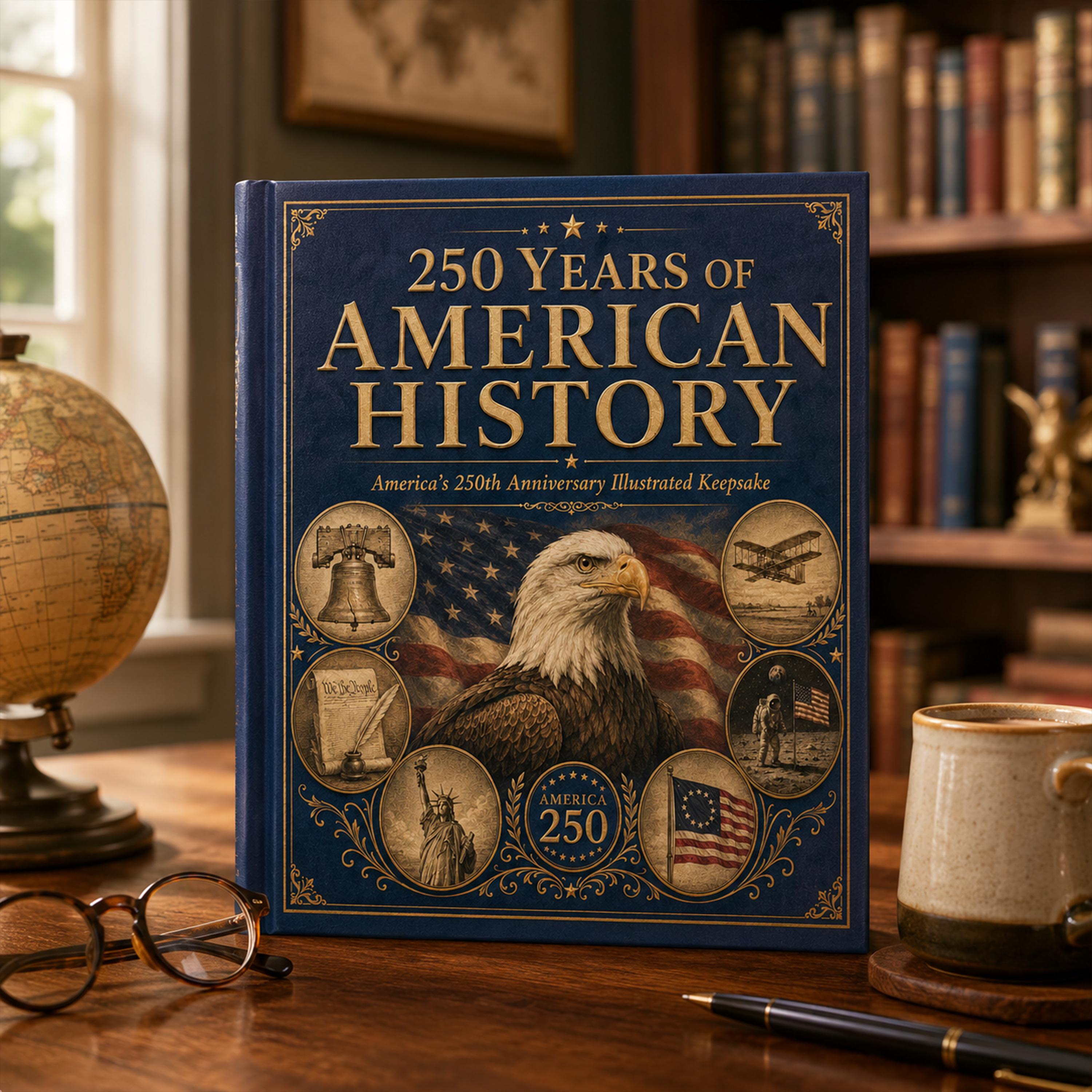 Personalized America 250th Birthday Book, Custom Baby Name Storybook, 1776 2026 Keepsake Gift, Patriotic Baby Gift
