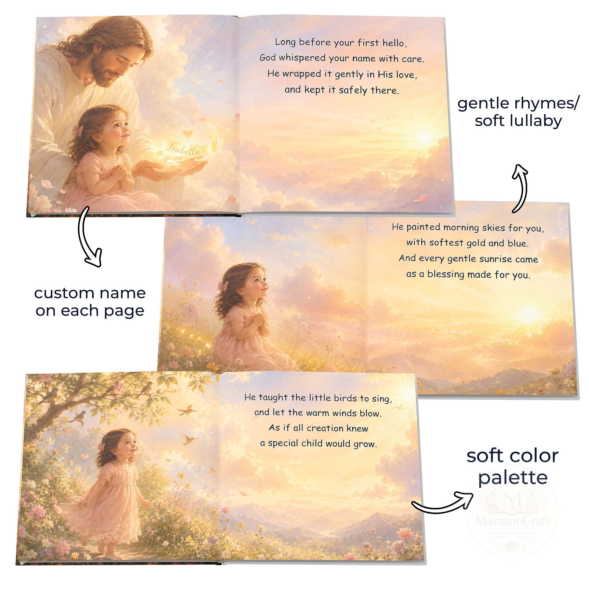 Personalized Christian Baby Book for Girls