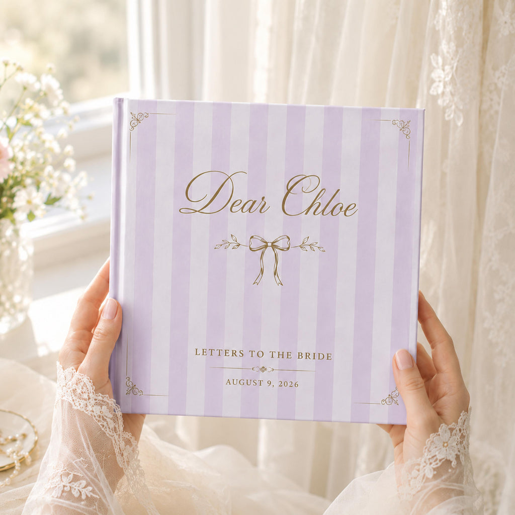 Personalized Bridal Shower Guest Book, Letters To The Bride Book, Wedding Scrapbook Album, Hen Do Book, Bride To Be Gift