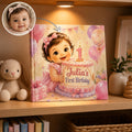 Personalized 1st Birthday Storybook, Custom Baby Book, 1 Year Old Milestone Gift for Girl Boy from Aunt Grandma