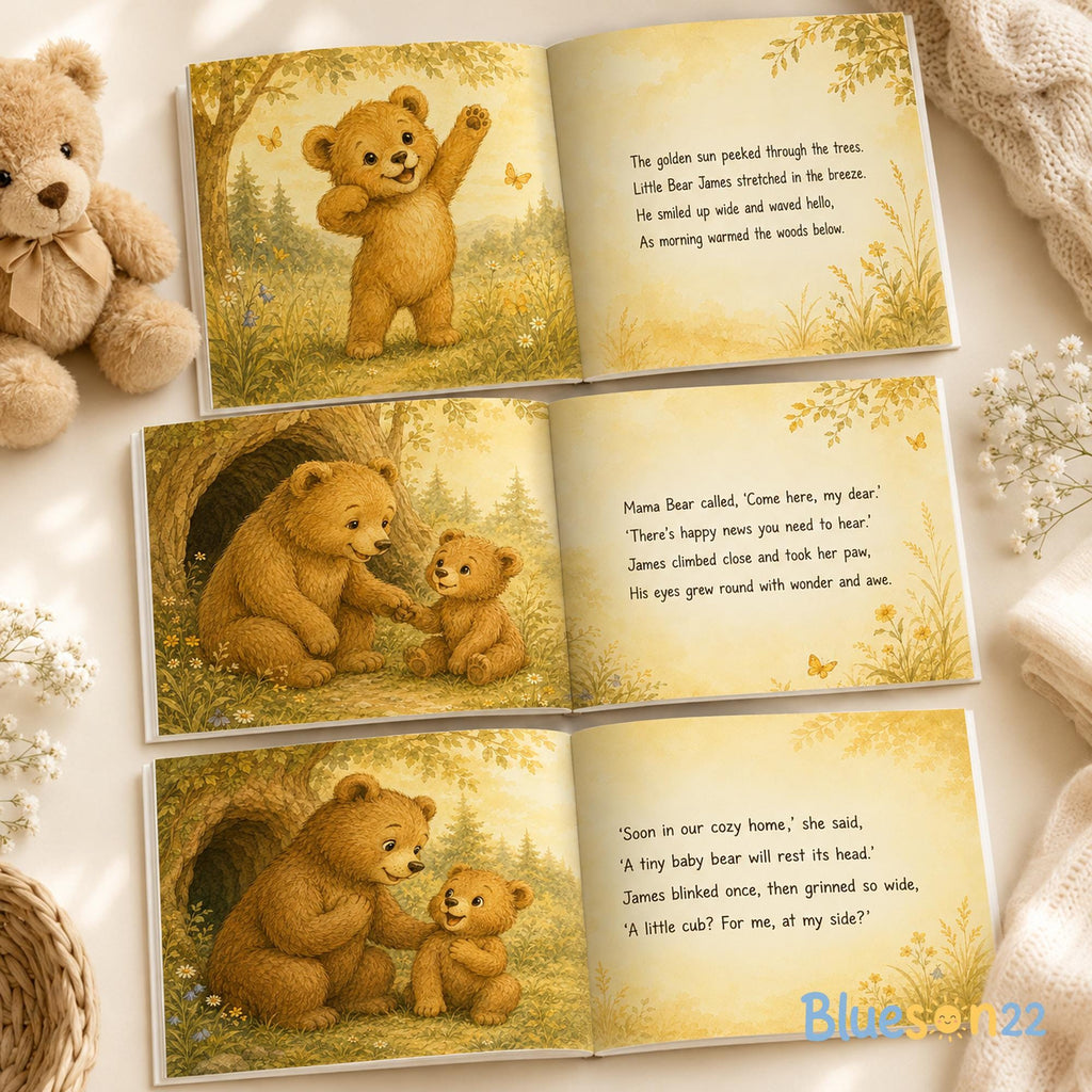 Personalized Baby Story Book, Custom Name Big Brother Gift, Nursery Keepsake Storybook, Baby Shower Gift, Custom Children’s Book