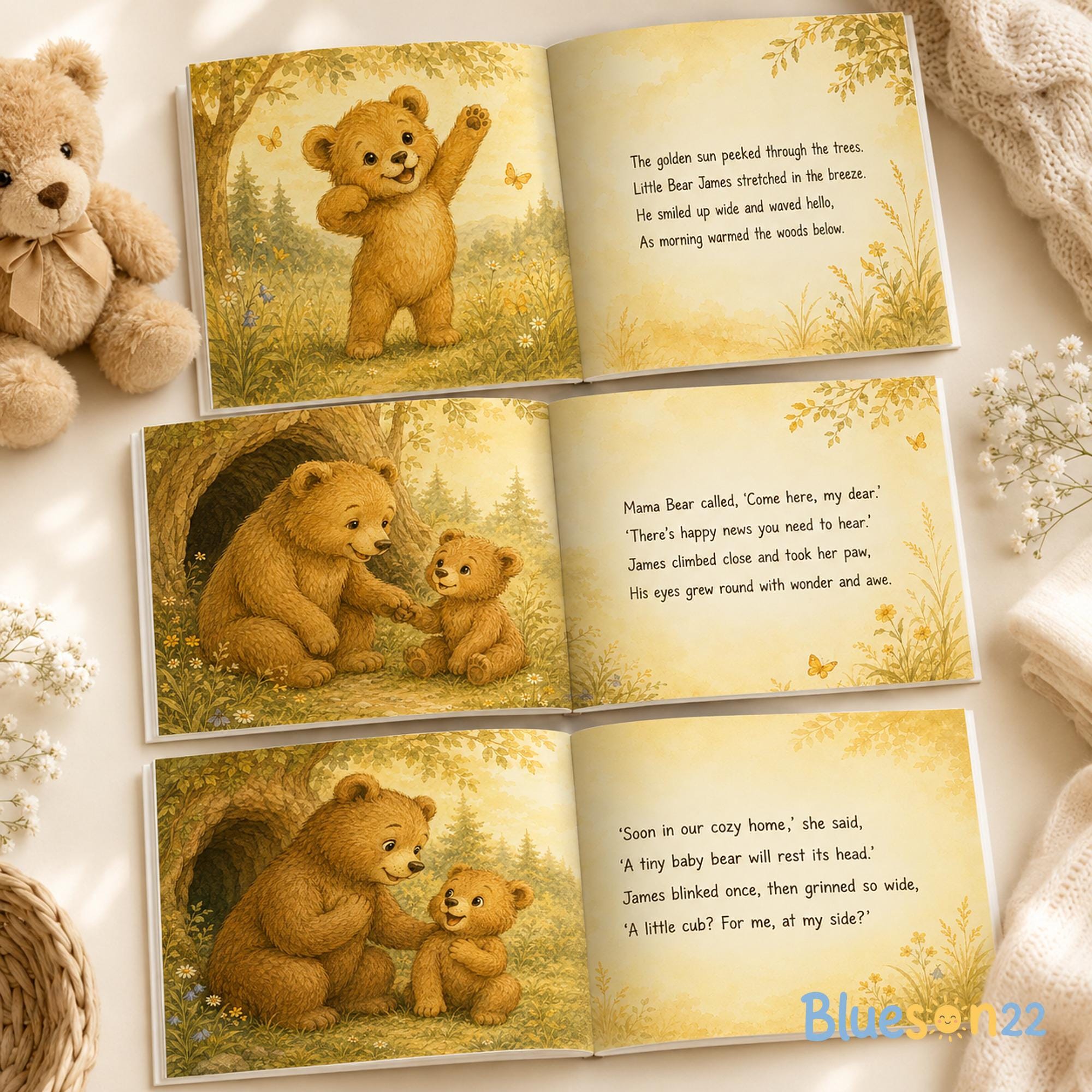Personalized Baby Story Book, Custom Name Big Brother Gift, Nursery Keepsake Storybook, Baby Shower Gift, Custom Children’s Book