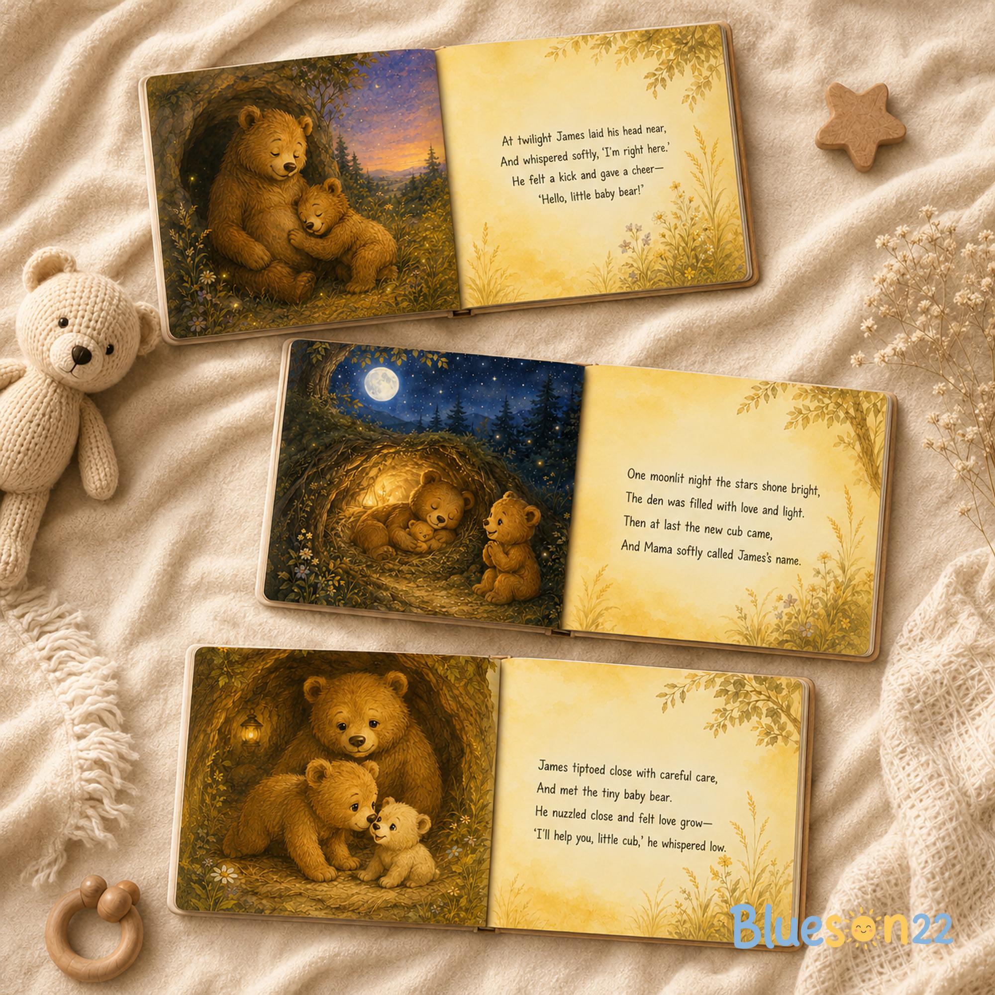 Personalized Baby Story Book, Custom Name Big Brother Gift, Nursery Keepsake Storybook, Baby Shower Gift, Custom Children’s Book