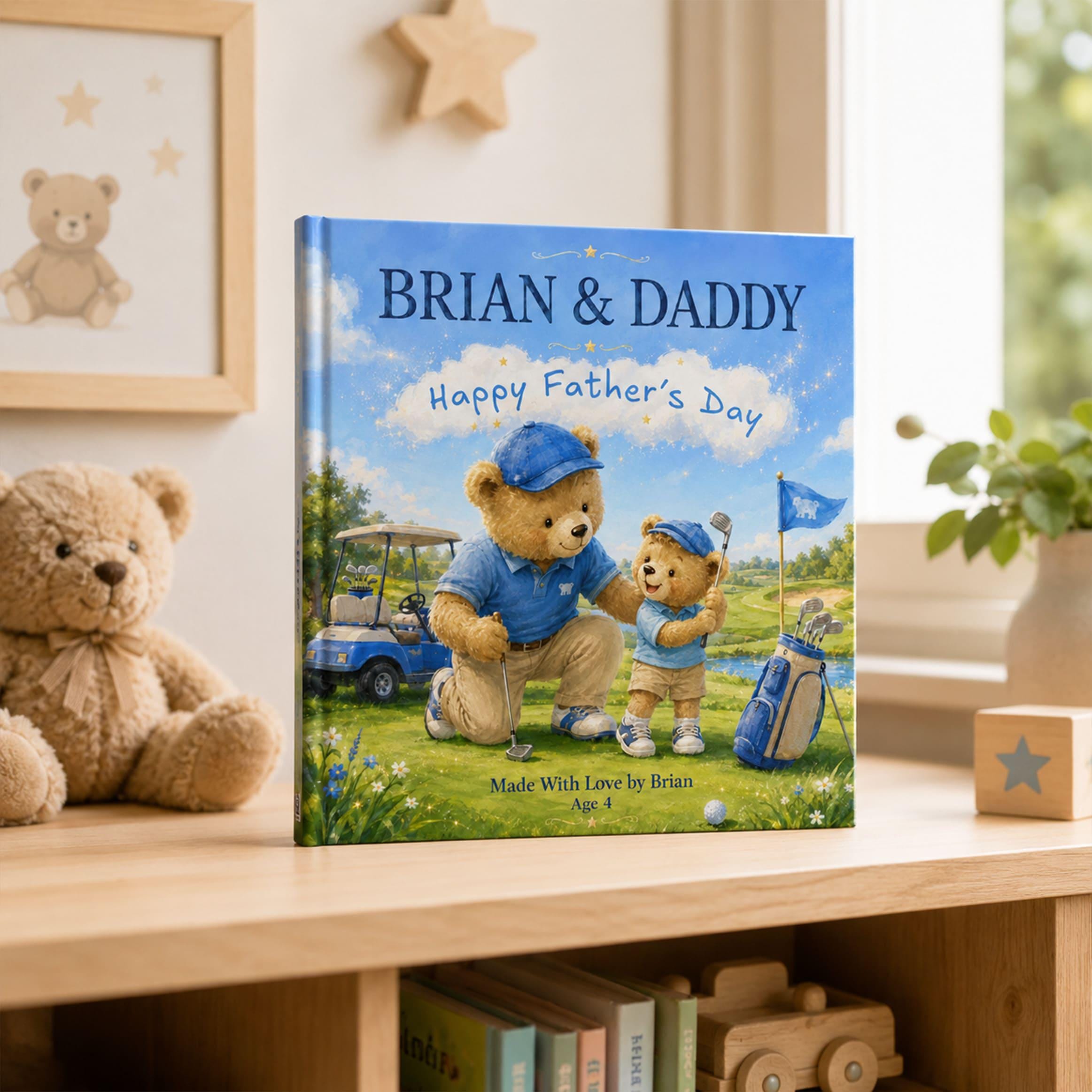 Personalized Golf Dad Book From Kids